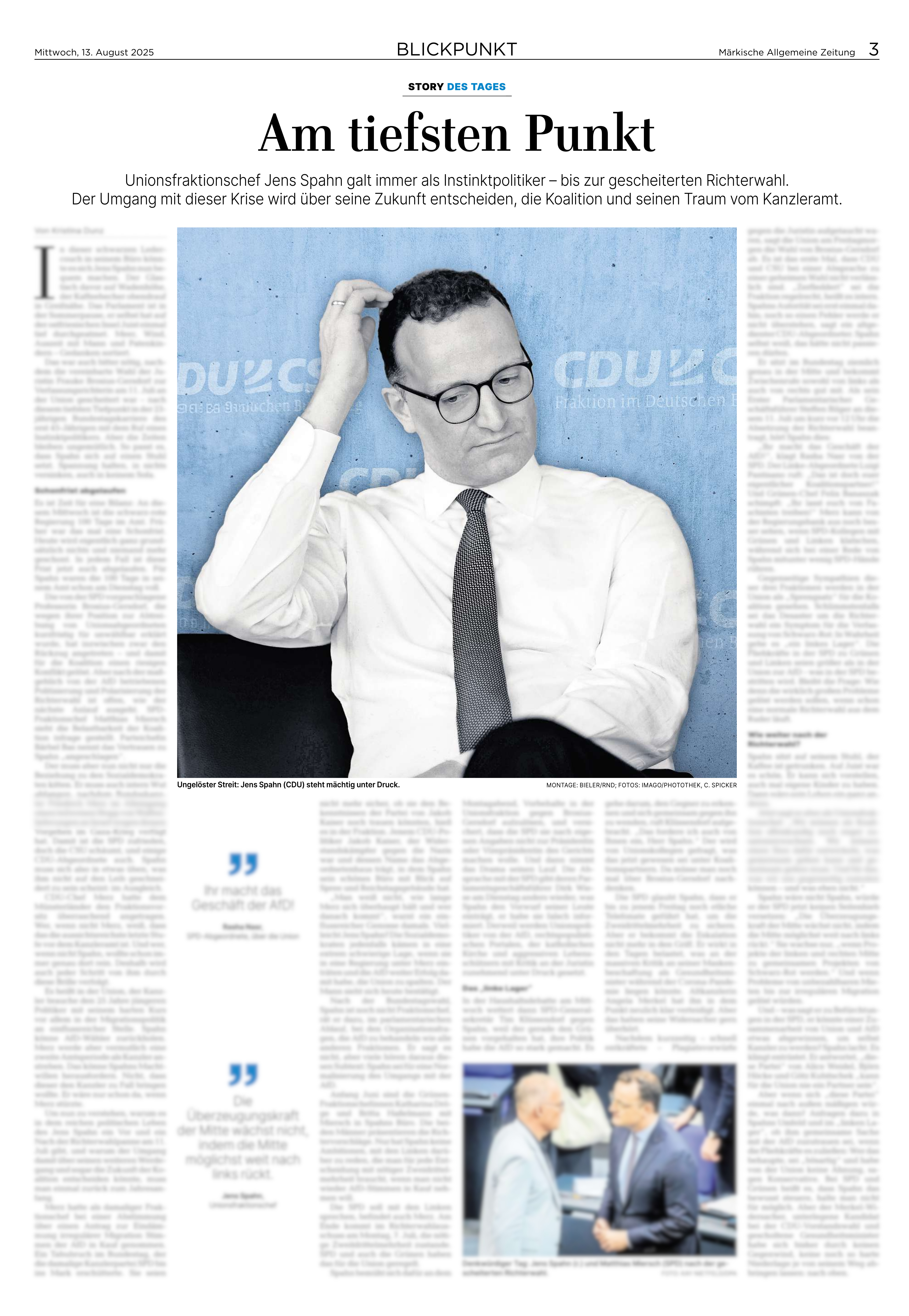Märkische Allgemeine   Potsdamer Zeitung vom 13.08.2025